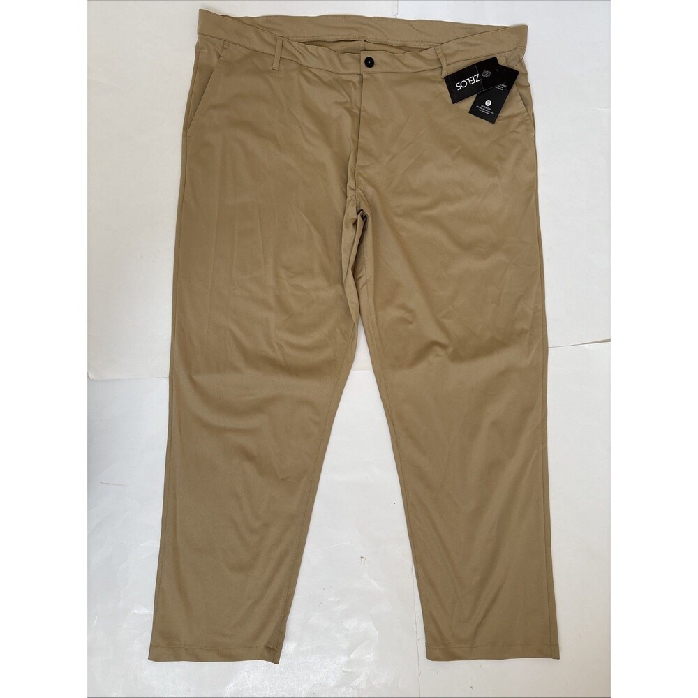 NWT Mens Zelos Tan Quick Dry Wicking Pants Big & Tall Size 44 x 32